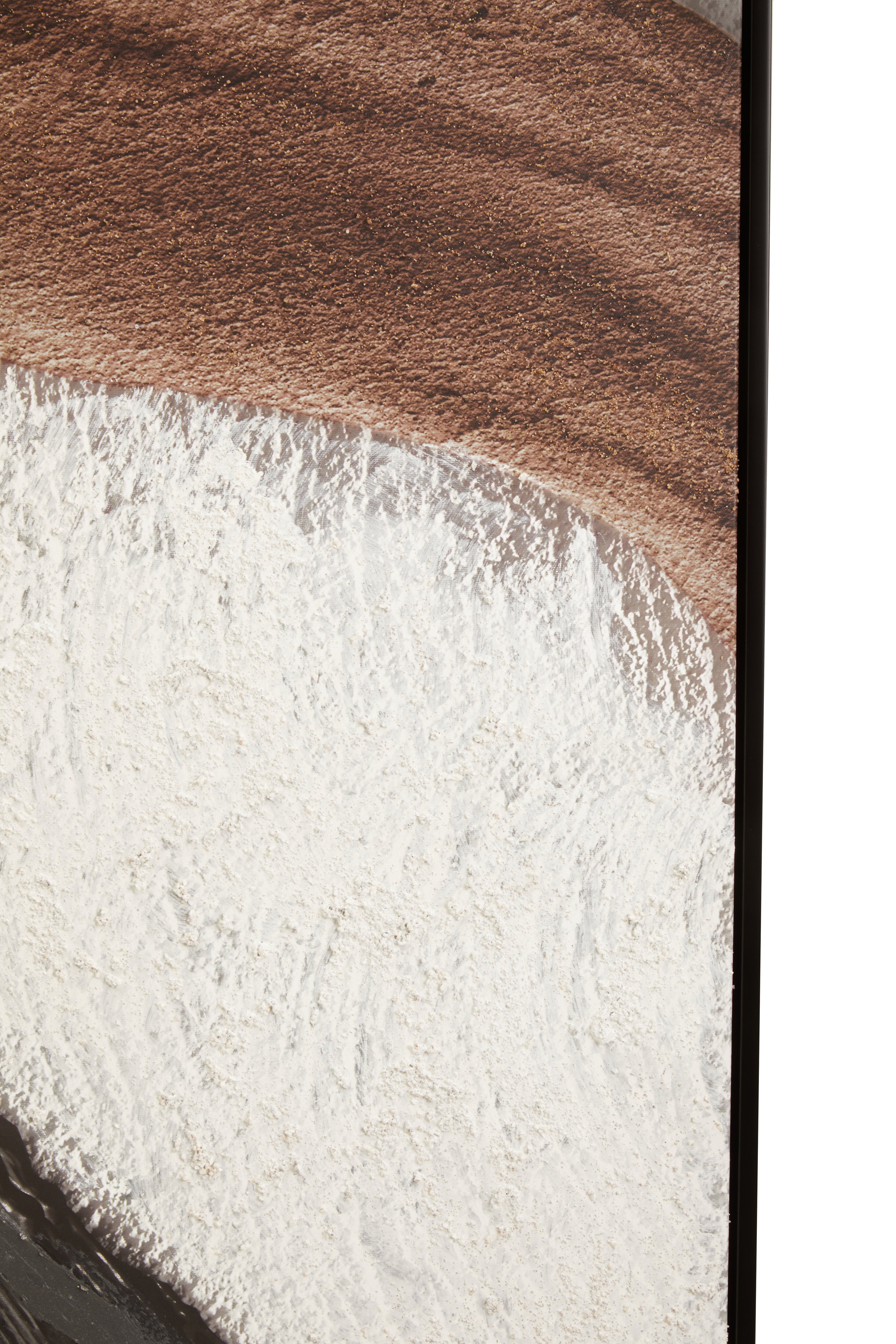 Noah Textured Brown Stripes Wall Art